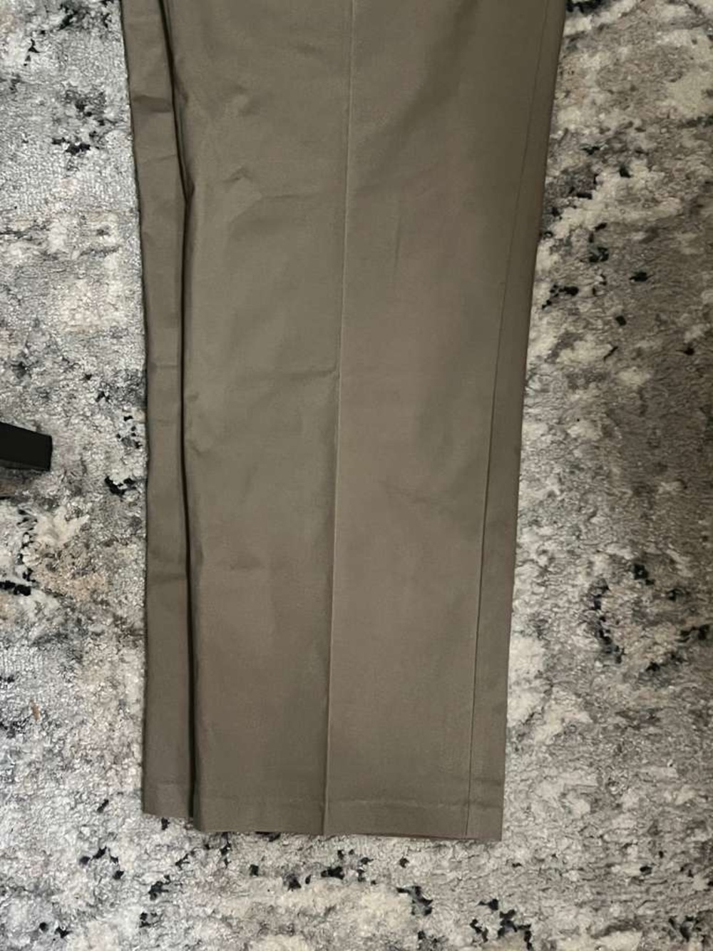 Haggar Olive Green Flat-Front Chinos